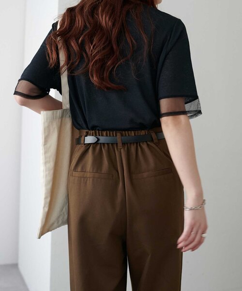 DISCOAT(ディスコート)の「タックワイドパンツ(その他パンツ・レディース・ブラウン/ブラック/グレー・FREE)」の17枚目の写真