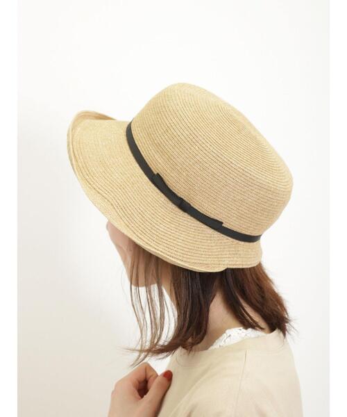 Samansa Mos2(サマンサ モスモス)の「【吸水速乾】ブレードハット(ハット・レディース・ベージュ/ブラウン・F)」の2枚目の写真