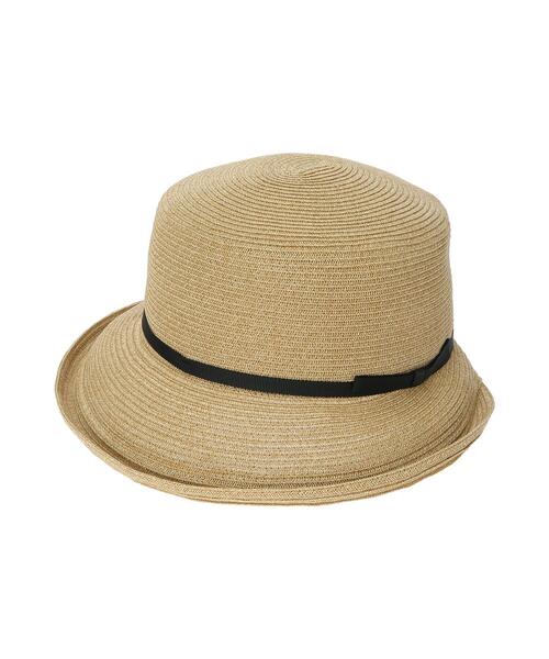 Samansa Mos2(サマンサ モスモス)の「【吸水速乾】ブレードハット(ハット・レディース・ベージュ/ブラウン・F)」の4枚目の写真