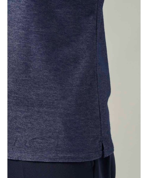 Perfect Suit FActory(パーフェクトスーツファクトリー)の「デニム調 ポロシャツ ワンピースカラー【ビジネス対応可】ネイビー/ブルー/ブラック/ブラウン(ポロシャツ・メンズ・ブラウン/ネイビー/ブラック・S/L/M/LL)」の19枚目の写真