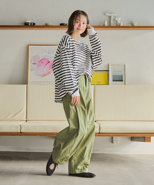 セール】SunnySports別注ハートチビ刺繍ロングスリーブTシャツ（T