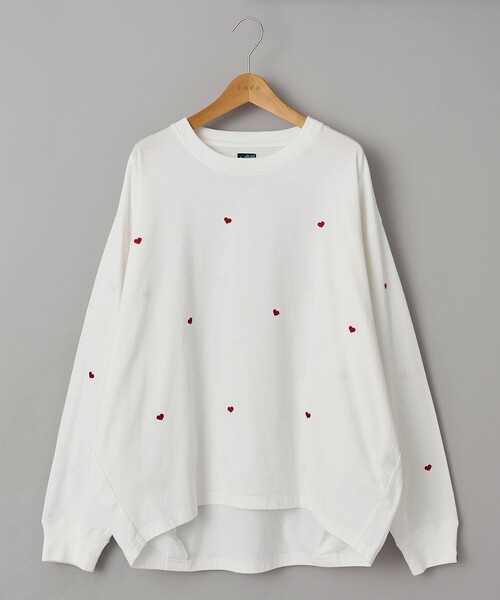 SUNNY SPORTS(サニースポーツ)の「SunnySports別注ハートチビ刺繍ロングスリーブTシャツ(Tシャツ/カットソー・レディース・ブラック/オフホワイト/その他1/その他2/ダークグレー・FREE)」の22枚目の写真