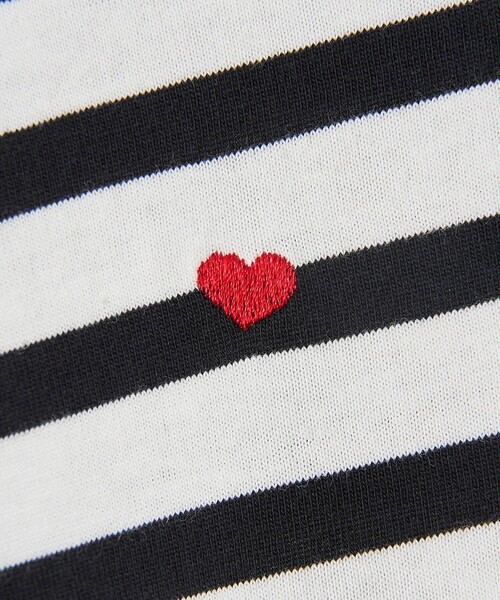 SUNNY SPORTS(サニースポーツ)の「SunnySports別注ハートチビ刺繍ロングスリーブTシャツ(Tシャツ/カットソー・レディース・ブラック/オフホワイト/その他1/その他2/ダークグレー・FREE)」の8枚目の写真