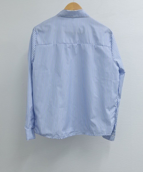 Miniministore(ミニミニストア)の「シャツブラウス 長袖 レディース 韓国風(シャツ/ブラウス・レディース・ブルー/グレー・FREE)」の19枚目の写真