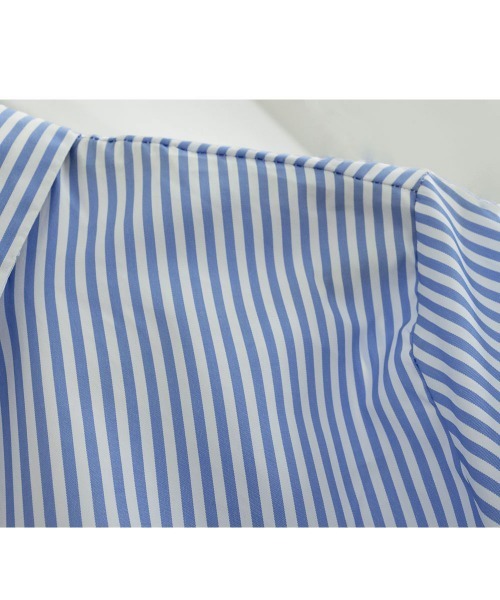 Miniministore(ミニミニストア)の「シャツブラウス 長袖 レディース 韓国風(シャツ/ブラウス・レディース・ブルー/グレー・FREE)」の20枚目の写真