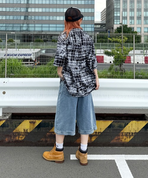 sedacle（セダクル）の「加工オンブレチェックシャツ（シャツ/ブラウス・メンズ・ブルー/ブラック/レッド・SMALL/MEDIUM/LARGE）」の11枚目の写真
