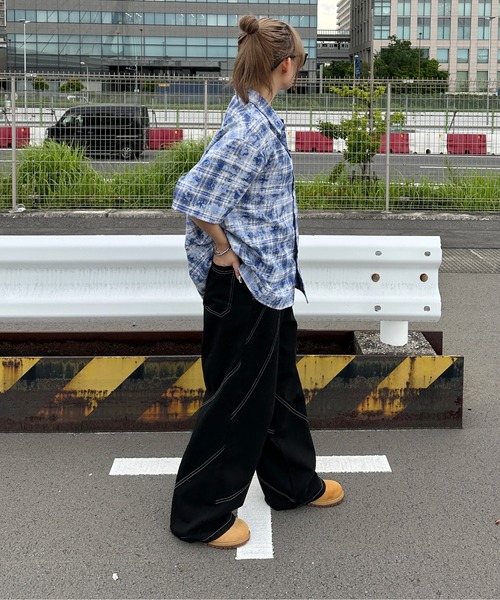 sedacle（セダクル）の「加工オンブレチェックシャツ（シャツ/ブラウス・メンズ・ブルー/ブラック/レッド・SMALL/MEDIUM/LARGE）」の20枚目の写真