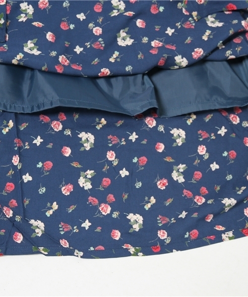 Kastane（カスタネ）の「花柄レースアップOP（チュニック・レディース・ボルドー/ブルー・FREE）」の11枚目の写真