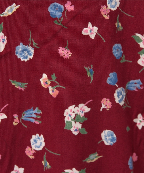 Kastane（カスタネ）の「花柄レースアップOP（チュニック・レディース・ボルドー/ブルー・FREE）」の13枚目の写真