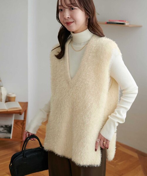 セール】フェザーヤーンチュニックベスト《WEB限定カラーあり