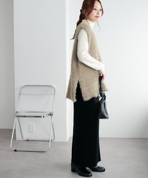 セール】フェザーヤーンチュニックベスト《WEB限定カラーあり