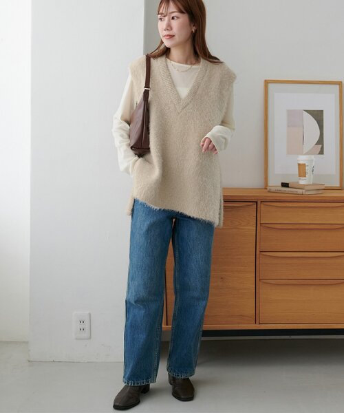 セール】フェザーヤーンチュニックベスト《WEB限定カラーあり