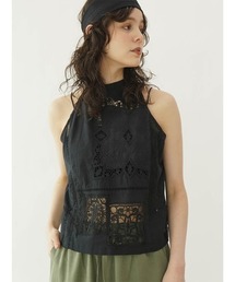 Cutwork lace blouse