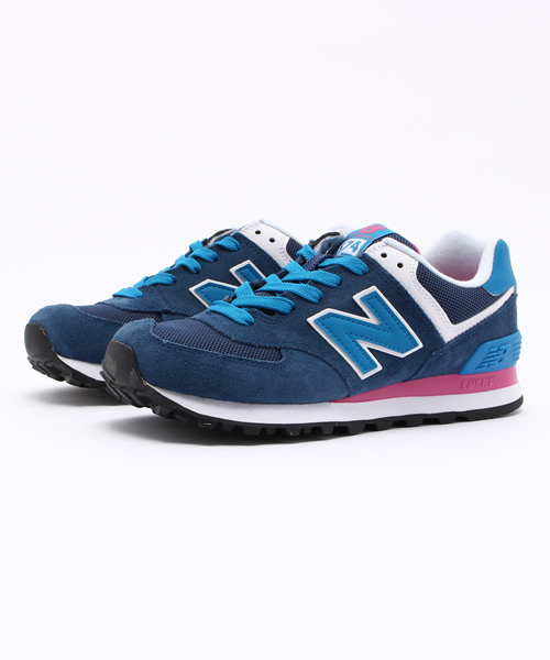 NEW BALANCE（ニューバランス）の「ウィメンズ ニューバランス new balance WL574 MON/MOX/MOY（スニーカー・レディース・ネイビー/ブラック/グレー・23cm/24.5cm/24cm/23.5cm）」の3枚目の写真