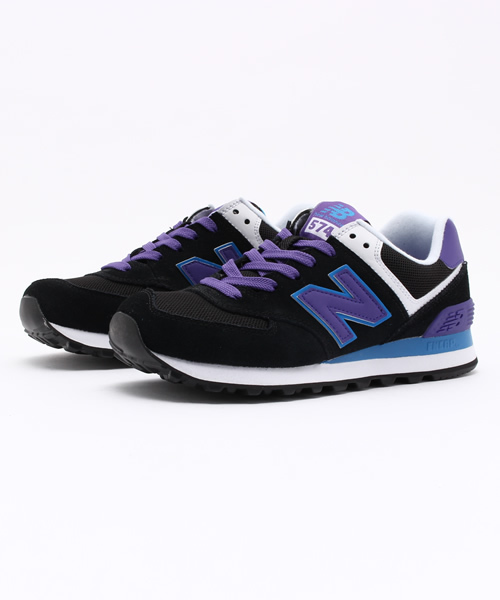 NEW BALANCE（ニューバランス）の「ウィメンズ ニューバランス new balance WL574 MON/MOX/MOY（スニーカー・レディース・ネイビー/ブラック/グレー・23cm/24.5cm/24cm/23.5cm）」の2枚目の写真