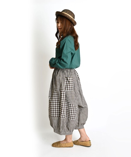 MARAI(マーライ)の「ギンガムチェック柄パッチワークバルーンパンツ(その他パンツ・レディース・ブラウン/ブラック・FREE)」の10枚目の写真