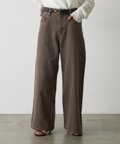 CIAOPANIC TYPY（チャオパニックティピー）の「【EVERY DENIM】【Monday】baggy denim（デニムパンツ・レディース・ネイビー/ブラウン/ブルー/ブラック/ベージュ・MEDIUM/SMALL/X-SMALL/LARGE）」の9枚目の写真