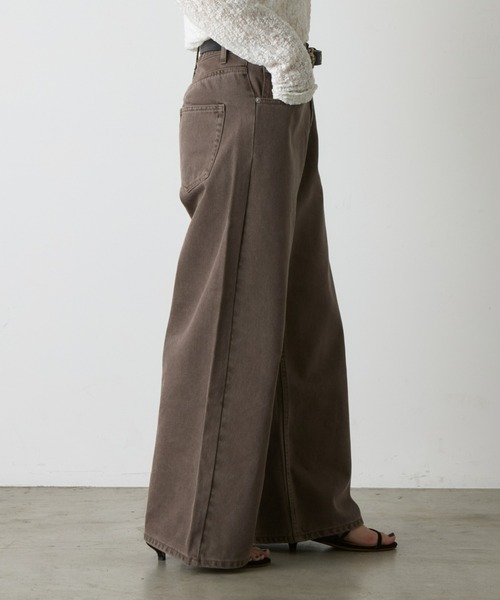 CIAOPANIC TYPY（チャオパニックティピー）の「【EVERY DENIM】【Monday】baggy denim（デニムパンツ・レディース・ネイビー/ブラウン/ブルー/ブラック/ベージュ・MEDIUM/SMALL/X-SMALL/LARGE）」の18枚目の写真