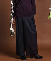 未使用　LIDNM WOOL FREECE TUCK PANTS Sサイズ LIDNM（リドム）の「WOOL FLEECE TUCK PANTS（スラックス）」 - WEAR