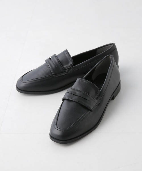 NANO universe（ナノユニバース）の「フラットコインローファー（ローファー・レディース・ブラック/シルバー・23.5/24.5/22.5）」の4枚目の写真