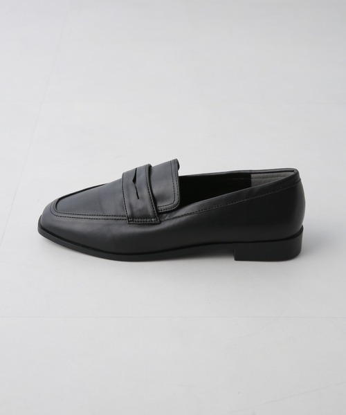 NANO universe（ナノユニバース）の「フラットコインローファー（ローファー・レディース・ブラック/シルバー・23.5/24.5/22.5）」の5枚目の写真