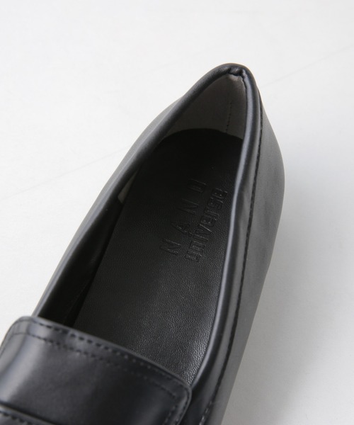 NANO universe（ナノユニバース）の「フラットコインローファー（ローファー・レディース・ブラック/シルバー・23.5/24.5/22.5）」の10枚目の写真