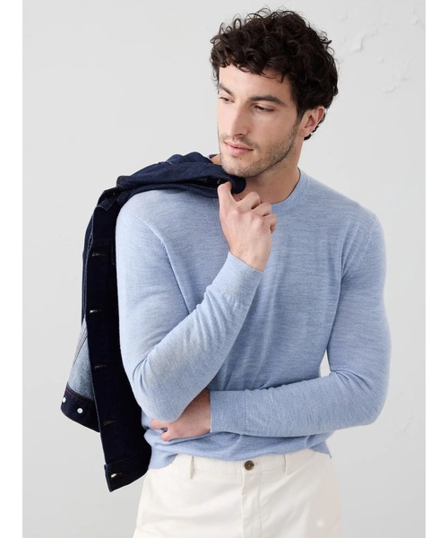 BANANA REPUBLIC FACTORY STORE（バナナリパブリック ファクトリーストア）の「BANANA REPUBLIC FACTORY STORE　　メリノウール セーター（ニット/セーター・メンズ・ナチュラル/グリーン/マルチ/その他/ストライプ/その他1/ネイビー/チャコールグレー/ブラック/ライトブルー/ワイン/グレー/イエロー系その他/グリーン系その他/ブルー系その他/グレー系その他/グリーン系その他2/ブラウン/ライトベージュ/ブルー/レッド系その他・XL/L/M/S）」の13枚目の写真