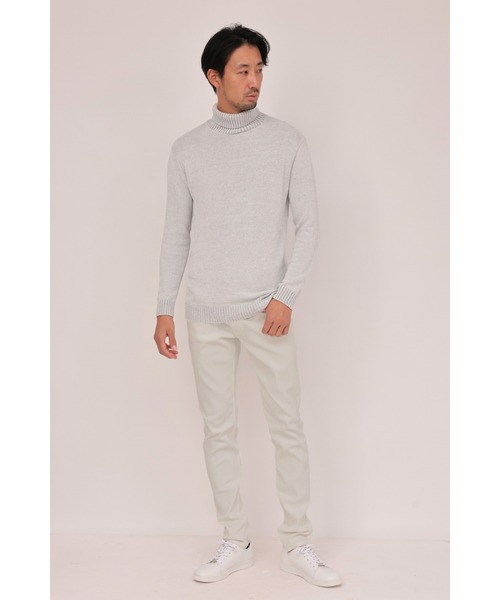 HIGH STREET（ハイストリート）の「HIGH STREET∴ハイテンショントリコチンスリム５ポケットパンツ（その他パンツ・メンズ・ブラック/ホワイト・M/S/L/LL）」の12枚目の写真