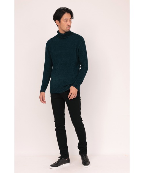 HIGH STREET（ハイストリート）の「HIGH STREET∴ハイテンショントリコチンスリム５ポケットパンツ（その他パンツ・メンズ・ブラック/ホワイト・M/S/L/LL）」の14枚目の写真