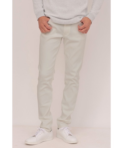 HIGH STREET（ハイストリート）の「HIGH STREET∴ハイテンショントリコチンスリム５ポケットパンツ（その他パンツ・メンズ・ブラック/ホワイト・M/S/L/LL）」の13枚目の写真