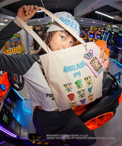 FOREVER 21（フォーエバー トゥエンティーワン）の「【ANGEL BLUE】トートバッグ（トートバッグ・レディース・ホワイト/ホワイト系その他/ホワイト系その他2・FREE）」の2枚目の写真