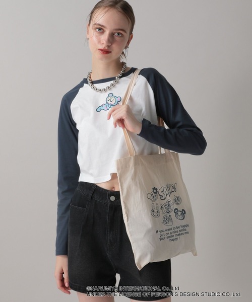 FOREVER 21（フォーエバー トゥエンティーワン）の「【ANGEL BLUE】トートバッグ（トートバッグ・レディース・ホワイト/ホワイト系その他/ホワイト系その他2・FREE）」の3枚目の写真