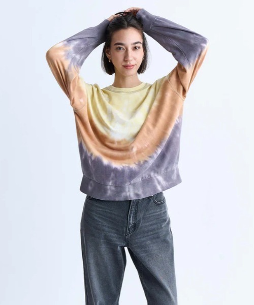 ROXY（ロキシー）の「TRUELY AUTHENTIC RAG/ロキシースウェットトレーナー（スウェット・レディース・ブラック/ブラウン/マルチ/ホワイト・LARGE/MEDIUM/SMALL）」の4枚目の写真