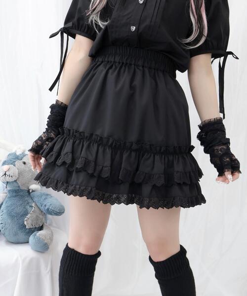 Whinny（ホワイニー）の「Whinny/プリンセス女児服（スカート・レディース・ホワイト/サックスブルー/ブラック・FREE）」の3枚目の写真