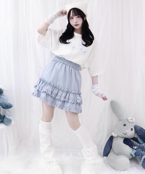 Whinny（ホワイニー）の「Whinny/プリンセス女児服（スカート・レディース・ホワイト/サックスブルー/ブラック・FREE）」の7枚目の写真