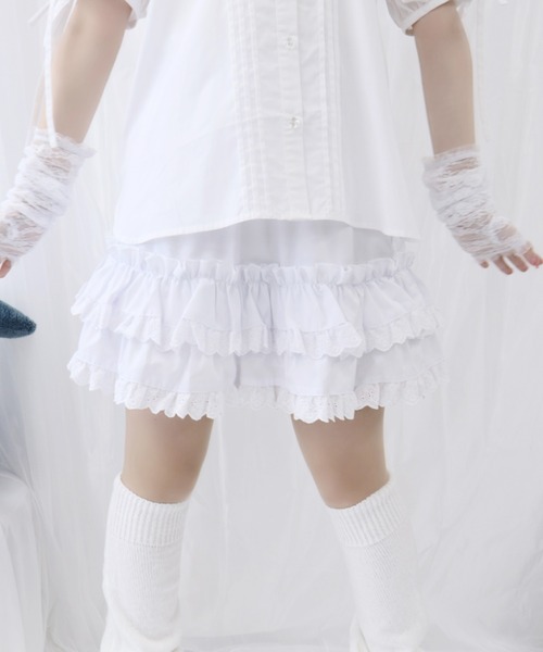 Whinny（ホワイニー）の「Whinny/プリンセス女児服（スカート・レディース・ホワイト/サックスブルー/ブラック・FREE）」の2枚目の写真