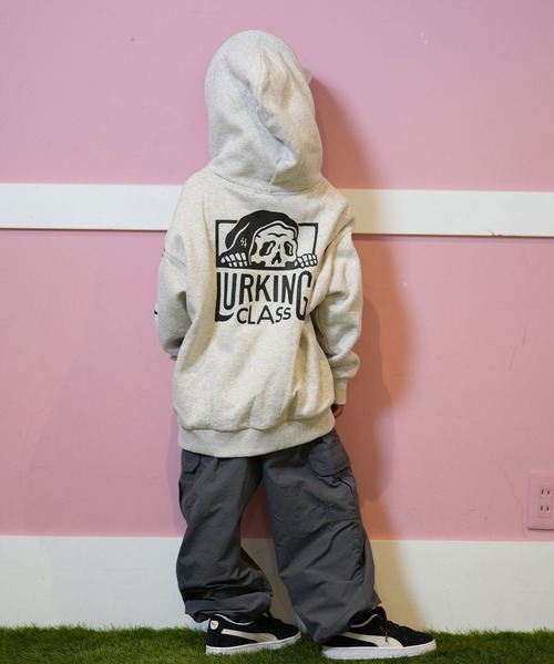 パーカー・フーディ IONSEOUL Space Pigment Warm Hood T 4JH030 ピンク系 IONSEOUL(アイオンソウル) パーカー・フーディ(メンズ