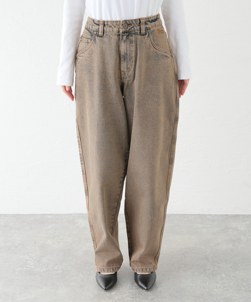 DIME(ダイム)の「【Dime/ダイム】 CLASSIC BAGGY DENIM PANTS:デニムパンツ(デニムパンツ・レディース・ブラウン/パープル・SMALL)」の6枚目の写真