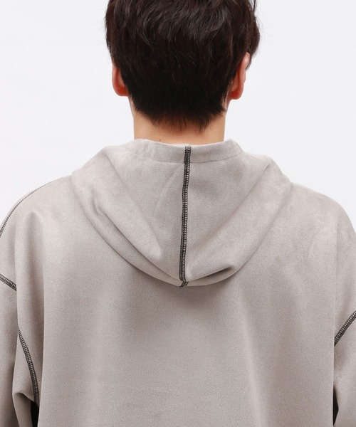 LAKOLE（ラコレ）の「スエードステッチパーカー / 140634（Tシャツ/カットソー・メンズ・オフホワイト/ブラック/ライトグレー・MEDIUM/LARGE/X-LARGE）」の16枚目の写真