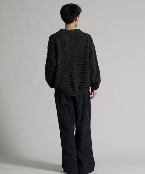aimoha（アイモハ）の「【aimoha neo】Ribbed Classic Pullover（ニット/セーター・メンズ・ブラウン/グレー・MEDIUM/LARGE/X-LARGE）」の11枚目の写真