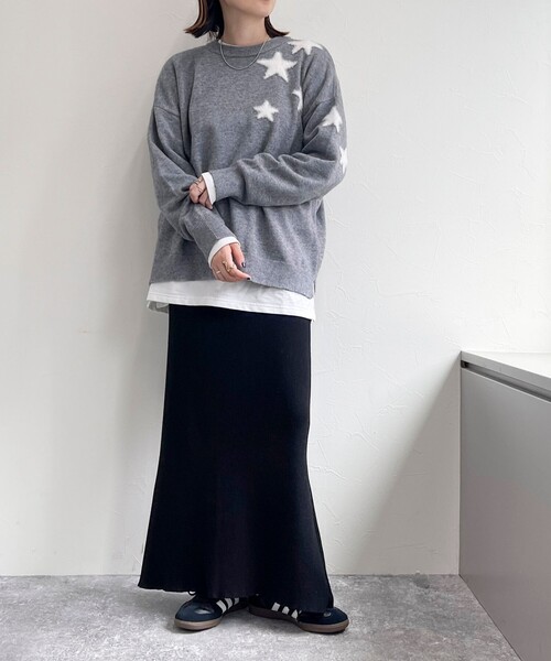 セール】星ジャガードニットプルオーバー（ニット/セーター）｜fredy