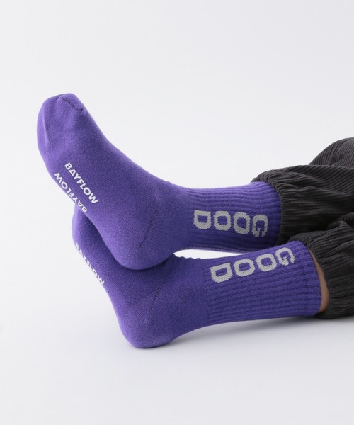 BAYFLOW（ベイフロー）の「セブンデイズカラーソックス(KIDS)（ソックス/靴下・キッズ・ブラック/ブルー/ホワイト/ピンク/グリーン/イエロー/パープル・MEDIUM/LARGE）」の6枚目の写真