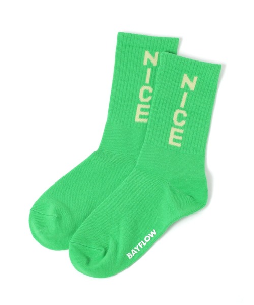 BAYFLOW（ベイフロー）の「セブンデイズカラーソックス(KIDS)（ソックス/靴下・キッズ・ブラック/ブルー/ホワイト/ピンク/グリーン/イエロー/パープル・MEDIUM/LARGE）」の4枚目の写真