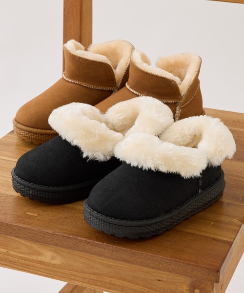 CIAOPANIC TYPY（チャオパニックティピー）の「【KIDS】2WAYムートンブーツ（ブーツ・キッズ・ブラック/キャメル・18/19/20/21/22）」の5枚目の写真