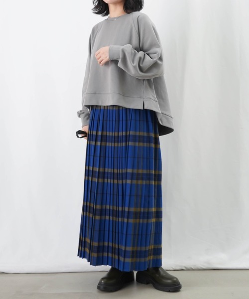 LUCA/LADY LUCK LUCA（ルカ/レディラックルカ）の「LC/LLL 起毛チェックプリーツスカート（スカート・レディース・レッド/ブルー/ブラック・FREE）」の9枚目の写真