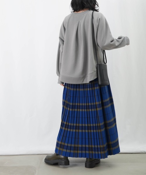 LUCA/LADY LUCK LUCA（ルカ/レディラックルカ）の「LC/LLL 起毛チェックプリーツスカート（スカート・レディース・レッド/ブルー/ブラック・FREE）」の8枚目の写真