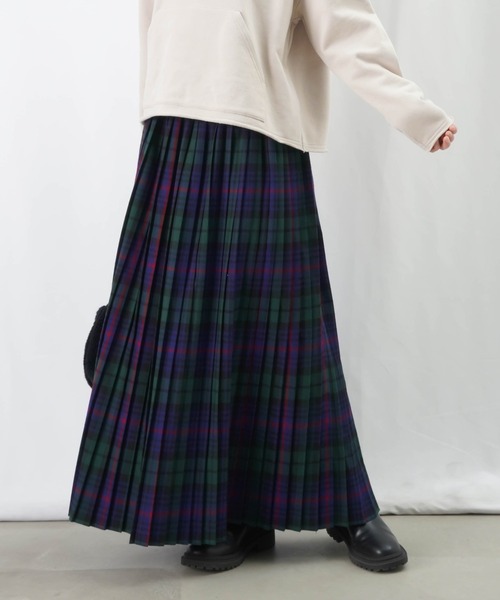 LUCA/LADY LUCK LUCA（ルカ/レディラックルカ）の「LC/LLL 起毛チェックプリーツスカート（スカート・レディース・レッド/ブルー/ブラック・FREE）」の11枚目の写真