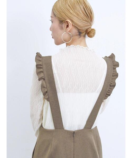 Samansa Mos2 blue（サマンサモスモスブルー）の「サス付ナロースカート（スカート・レディース・ブラック/モカ/グレー・F）」の6枚目の写真