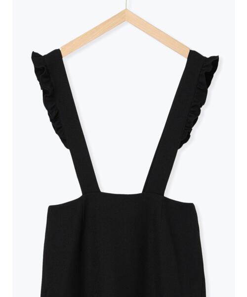 Samansa Mos2 blue（サマンサモスモスブルー）の「サス付ナロースカート（スカート・レディース・ブラック/モカ/グレー・F）」の10枚目の写真