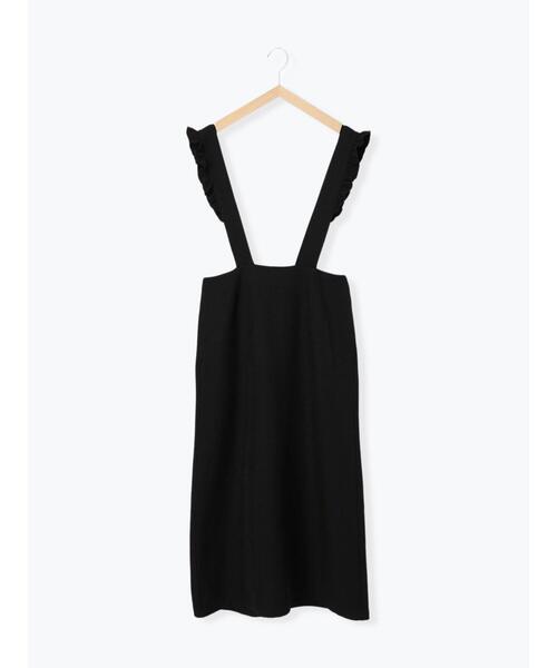 Samansa Mos2 blue（サマンサモスモスブルー）の「サス付ナロースカート（スカート・レディース・ブラック/モカ/グレー・F）」の15枚目の写真